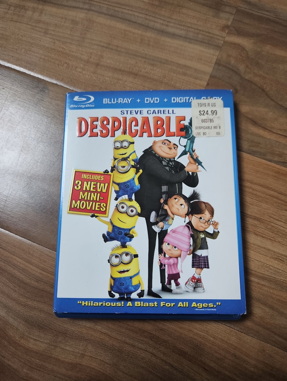 Despicable Me Blu-ray + DVD Combo - White & Blue Cover